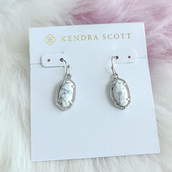 Kendra Scott Jewelry - Kendra Scott Silver Lee White Howlite Earrings
